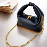 Elegant Mini Top Handle Handbag with Gold Chain – Available in Multiple Color
